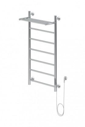 Полотенцесушитель электрический Aquanet Mauro 100х50 Тэн справа , с полкой