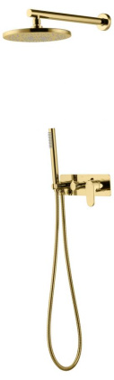 Смеситель встроенный для душа с верхней лейкой SPECTRE Gold Смеситель встроенный для душа с верхней лейкой SPECTRE Gold