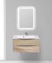 Тумба с раковиной подвесная BelBagno MARINO 90 Cappuccino Lucido, раковина белая Тумба с раковиной подвесная BelBagno MARINO 90 Cappuccino Lucido, раковина белая