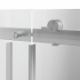 Душевая дверь CRISTALLO, раздвижная с функцией soft close, 120х210, брашированный никель
