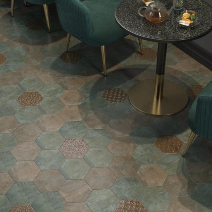 Керамогранит SG23041N Гроссето коричневый  (20см*23,1см*7мм) (22шт/0,76м2) матовый , м2