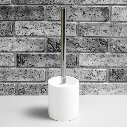 Щетка для унитаза Berkel, 9,8х36,7х9,8 см, белый и хром, K-4927