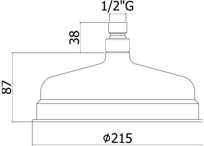 Верхний душ Paffoni Belinda ZSOF046BR