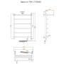 Полотенцесушитель Идеал эл ТЭН 1 П 80*40 (ЛЦ5)
