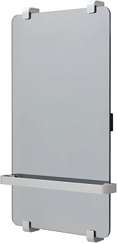 Полотенцесушитель электрический Allen Brau Infinity 80x44 с рейлингом и креплением, серебро браш Полотенцесушитель электрический Allen Brau Infinity 80x44 с рейлингом и креплением, серебро браш