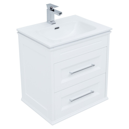 Комплект мебели для ванной Aquanet Бостон М 60 белый матовый