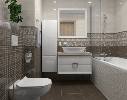 Декор MM15139 Лирия коричневый мозаичный 15*40*6.9 (уп\10шт), шт