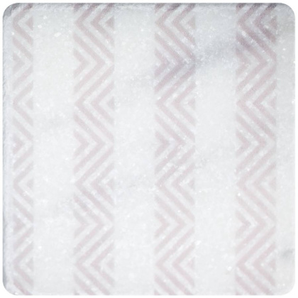 Натуральный мрамор WHITE MOTIF №8 10x10, Marble