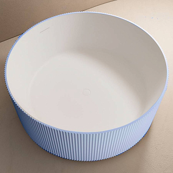 Ванна из литьевого мрамора Abber Stein 150х150 AS9679Blau