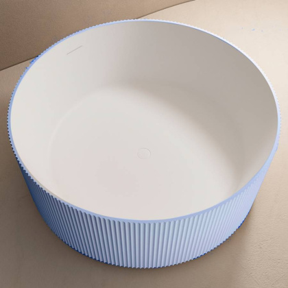 Ванна из литьевого мрамора Abber Stein 150х150 AS9679Blau