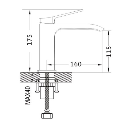 Смеситель для раковины Shevanik S41 S4101