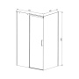 Душевой уголок Dice VSR-4D9011CL, 1100*900, хром, стекло прозрачное