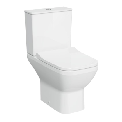 Комплект напольного безободкового унитаза Integra Square Open-Back, тонкое сиденье микролифт, механизм 3/6 л Комплект напольного безободкового унитаза Integra Square Open-Back, тонкое сиденье микролифт, механизм 3/6 л