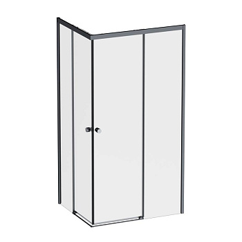 W94G-403-10080-BТ Душевое ограждение X-Joy Square Slide 100х80, Черный, прозрачное W94G-403-10080-BТ Душевое ограждение X-Joy Square Slide 100х80, Черный, прозрачное