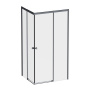 W94G-403-10080-BТ Душевое ограждение X-Joy Square Slide 100х80, Черный, прозрачное W94G-403-10080-BТ Душевое ограждение X-Joy Square Slide 100х80, Черный, прозрачное