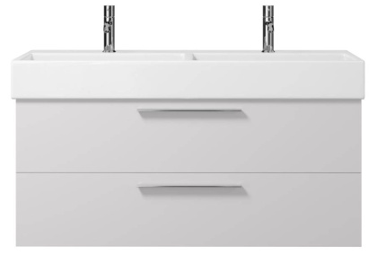 Тумба под раковину Creto Tivoli 120 две чаши белая