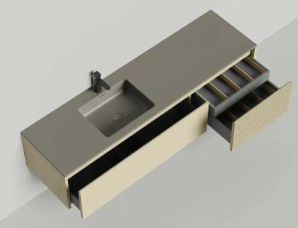 Подвесная тумба Domino 1800, эмаль, Onda Plus