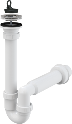 Сифон трубчатый с нержавеющей peшeткой DN70