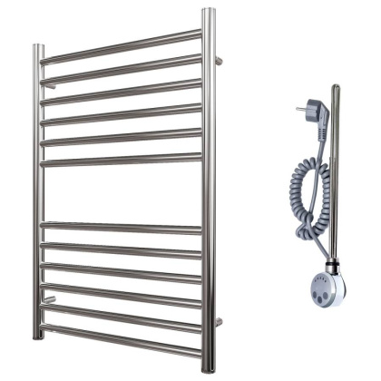 Полотенцесушитель электрический Point Аврора PN10158SE П12 500x800 левый/правый, хром Полотенцесушитель электрический Point Аврора PN10158SE П12 500x800 левый/правый, хром