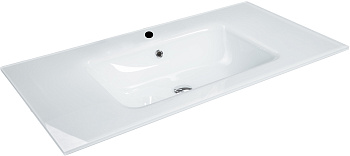 Столешница стекло 110см моноблок БЕЛАЯ