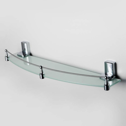 Полка стеклянная с бортиком Leine, 50х6,8х12,5 см, K-5044