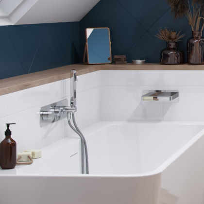 Смеситель для душа скрытого монтажа EXCELLENT Krotos AREX.8035CR (хром)