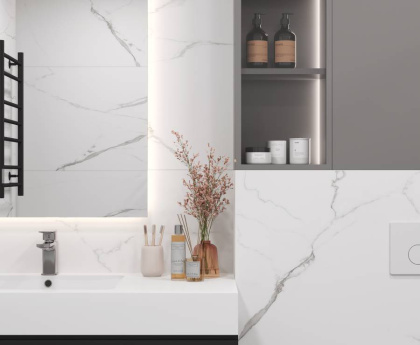 Mars Grey Керамогранит белый 60x120 Матовый Карвинг