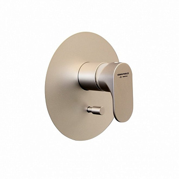 Встроенный однорычажный смеситель OLE для душа с переключателем на два потока, золотой атласный Встроенный однорычажный смеситель OLE для душа с переключателем на два потока, золотой атласный