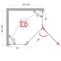 Душевой уголок BelBagno KRAFT-P-1-90-C-Cr-L Душевой уголок BelBagno KRAFT-P-1-90-C-Cr-L