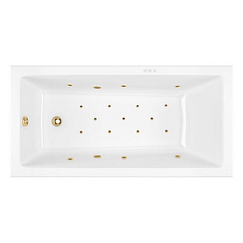 Ванна EXCELLENT Wave Slim 160x80 "RELAX" (золото) Ванна EXCELLENT Wave Slim 160x80 "RELAX" (золото)