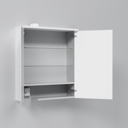 Зеркальный шкаф M70AMCR0601WG Spirit V2.0 с LED-подсветкой правый, 68х60х18,5 см, белый