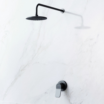 FB85A2R002 X-Joy, набор: Смеситель д/душа, верхний душ 220 мм, держатель д/верхн.душа, Черный, шт.