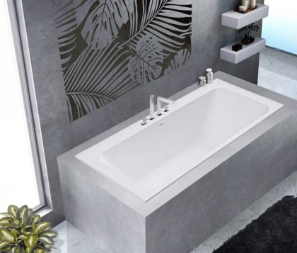 Ванна из искусственного камня Solid Surface 1703x797x570, CEZARES CZR-SLIDER-170-80-57-SSB Ванна из искусственного камня Solid Surface 1703x797x570, CEZARES CZR-SLIDER-170-80-57-SSB