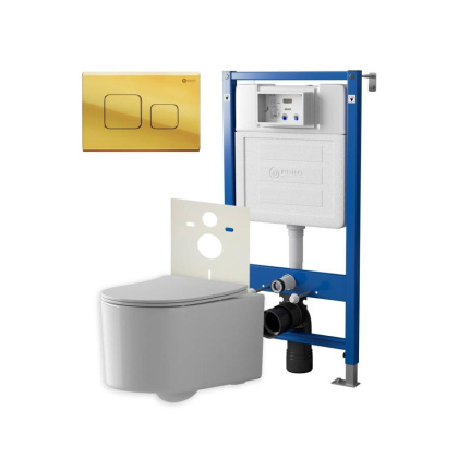 Сет: Система инсталляции Point Элемент для подвесного унитаза PN45120 + Клавиша смыва для инсталляции Point Афина, золото, PN44041G + Унитаз подвесной Point Веста безободковый, белый, сиденье дюропласт, микролифт, быстросъем. PN41701 Сет: Система инсталляции Point Элемент для подвесного унитаза PN45120 + Клавиша смыва для инсталляции Point Афина, золото, PN44041G + Унитаз подвесной Point Веста безободковый, белый, сиденье дюропласт, микролифт, быстросъем. PN41701