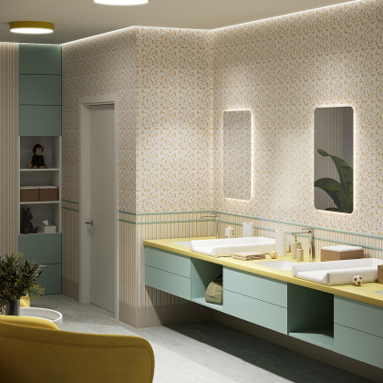 Керамическая плитка Kerama Marazzi Бордюр Весна 1 матовый 20х6,3 Керамическая плитка Kerama Marazzi Бордюр Весна 1 матовый 20х6,3