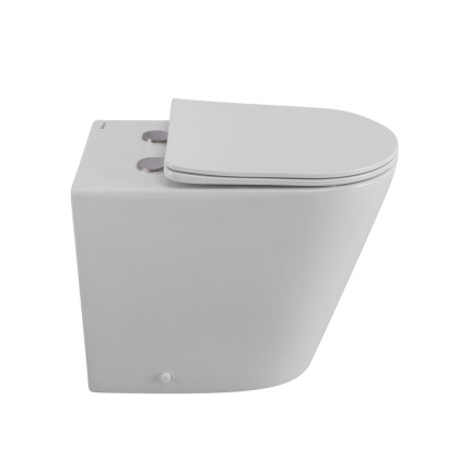 FLAY-R Унитаз приставной безободковый с сиденьем дюропласт soft close, BB1003CBR/SC FLAY-R Унитаз приставной безободковый с сиденьем дюропласт soft close, BB1003CBR/SC