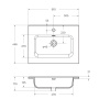 Керамическая раковина BelBagno BB600ETL Керамическая раковина BelBagno BB600ETL