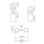 K-28189 Держатель стакана и дозатора K-28189 Держатель стакана и дозатора
