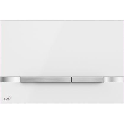 Кнопка управления для скрытых систем инсталляции, нержавеющая сталь-белый глянец