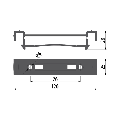 Замок дренажного канала AVZ102-R102