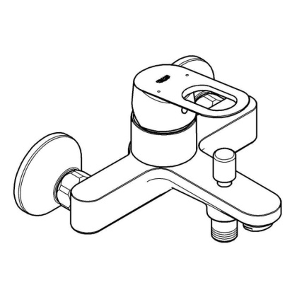 Смеситель для ванны Grohe BauLoop 23341000 хром