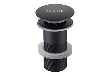 Сливной набор для раковины AQUATEK, матовый черный AQ6000MB