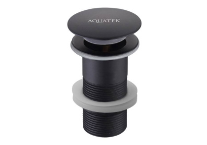 Сливной набор для раковины AQUATEK, матовый черный AQ6000MB