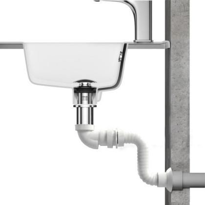 Сифон для умывальника и биде EXCELLENT с гофрой