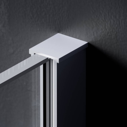 W84WI-120-F1-MTE Душевая перегородка Func 120x200, стекло прозр. 8 мм + покрытие, профиль мат хром