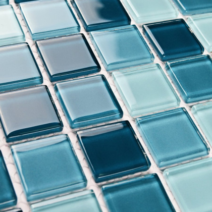 Мозаика стеклянная Sea wave-1 (чип 4*25*25) 300*300(22шт.-1.98м2), м2