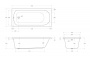 Акриловая ванна CEZARES ECO-155-70-41-W37, 155x70x44 Акриловая ванна CEZARES ECO-155-70-41-W37, 155x70x44