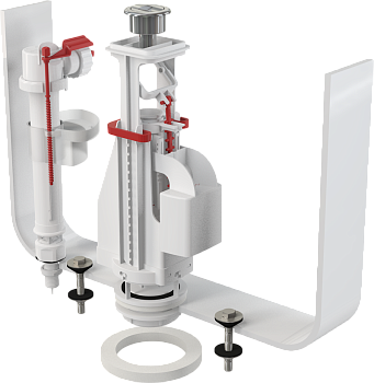 Выпускной комплект с двойной кнопкой, впускной механизм 