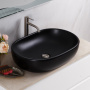 Раковина накладная керамическая, овальная, чёрная матовая, BB1084-H301, 600x420x140 Раковина накладная керамическая, овальная, чёрная матовая, BB1084-H301, 600x420x140