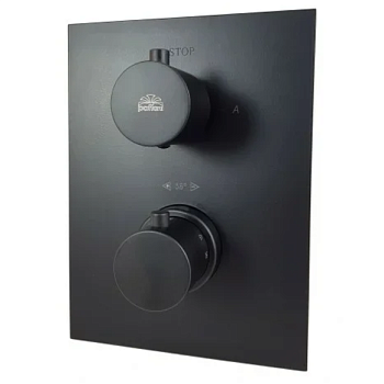 Смеситель встраиваемый для ванны с душем Paffoni Light LIQ518NO/M (с внутренней частью)